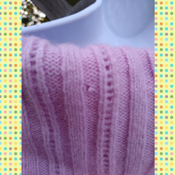 TAKARA Angora blend cowl off shoulder sweater - Picture 5 of 6